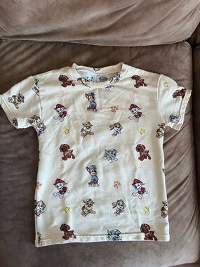 Bellabu Bear Cream Kids' Paw Patrol Graphic Tee - Short Sleeve
